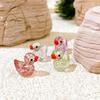 Glitter Miniatuur Eend Ornament Glinsterende Mini Kleine Eenden Hars Eendenbeeldje Speelgoed DIY Accessoires