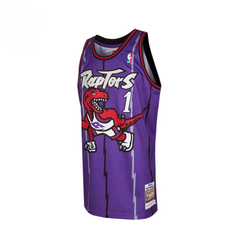 Mitchell Ness "NBA Toronto Raptors 98 Tracy Mcgrady" authentic road jersey AJY4GS18108-TRAPURP98TMC