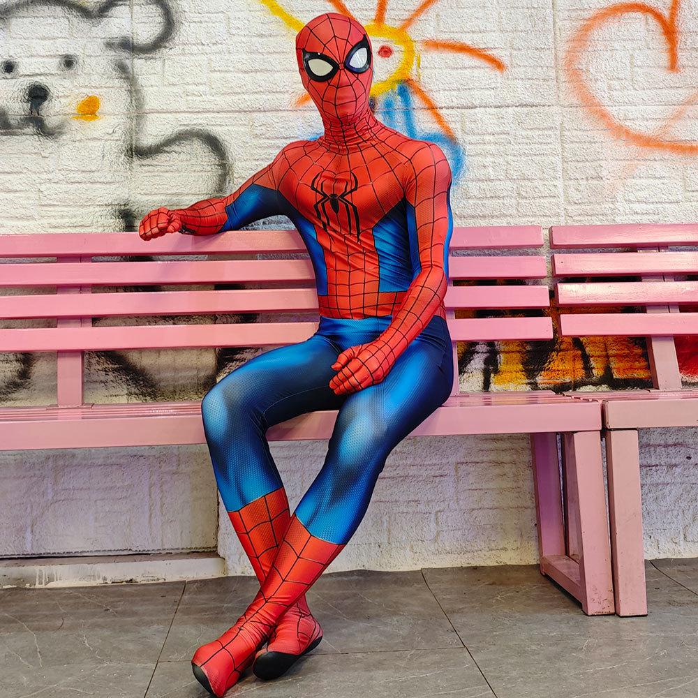 Spider-Man 4 Cosplay Kostuum Nieuwe Dag Cosplay Peter Parker Halloween Jumpsuit Spiderman Bodysuit