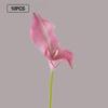 10pcs Artificial Flowers Centerpiece for Dining Table EVA Plastic 56cm Tall Stems Lifelike Calla Lily Realistic Texture