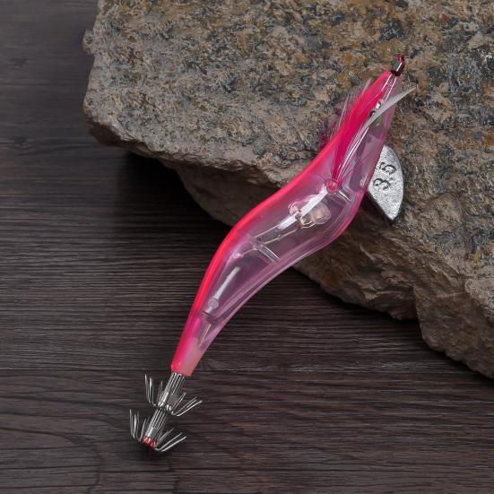 Fishing Lure Shrimp Tail Design Luminous Plastic Artificial Double Hook Lure for Fishing