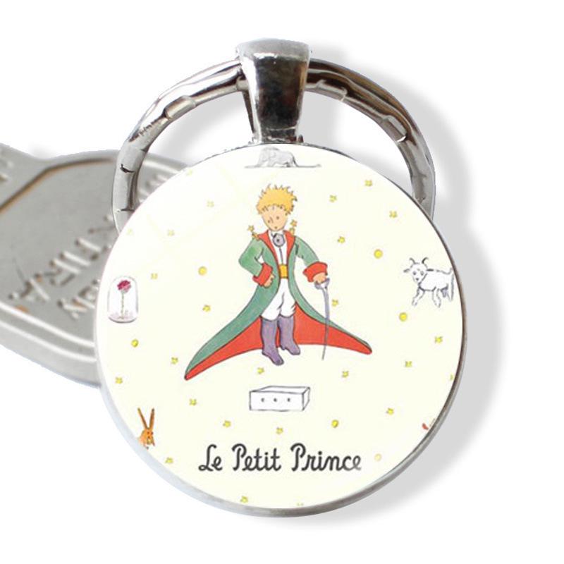 Cross-border Little Prince Time Gem Metal Keychain: European & American Style Pendant Gift
