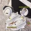 Leather little white shoes women's 2025 spring new shoes women's casual flats platform versatile women's shoes fashion board shoes