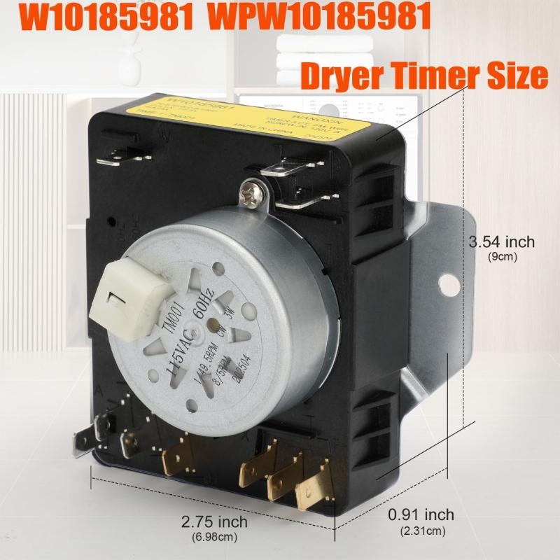 Energy Efficient Laundry Timer Metal Texture Reduces Power Waste Precise Timing Suitable for Multiple Dryer Brands