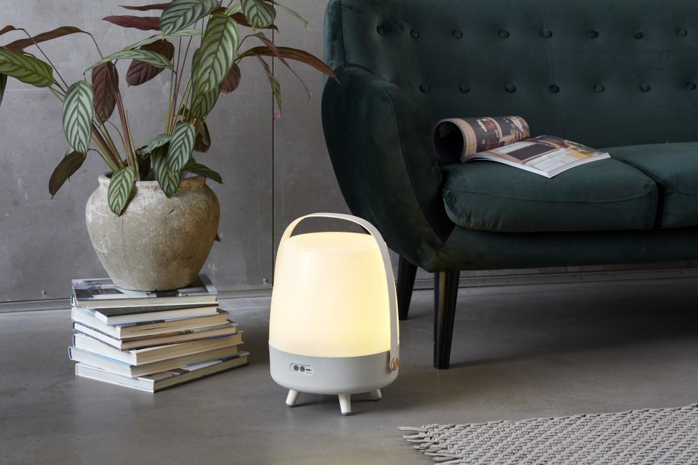 Kooduu - Lite-up Play 2.0 LED Lamp with Built-in Bluetooth Speaker (sound by JBL), Sand, Kooduu