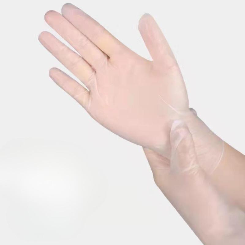 Household Transparent Film Gloves Disposable TPE Food-grade Gloves Kitchen Gloves S-50PCS