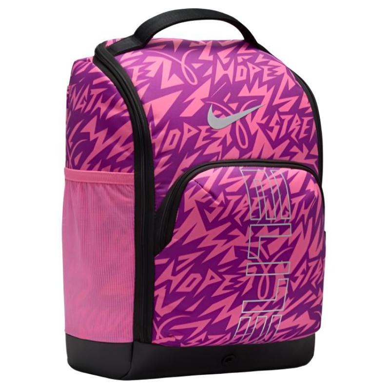 Nike Fabric Backpack Unisex Subtle Purple Pink/Berry Red/Metallic Silver Casual IF2891