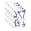 Baizihuahu 5 Sheets Temporary Tattoo Stickers, Skin-Friendly Demon Energy Pattern Tattoos, Hypoallergenic Non-Irritating Stickers for Kids Adults