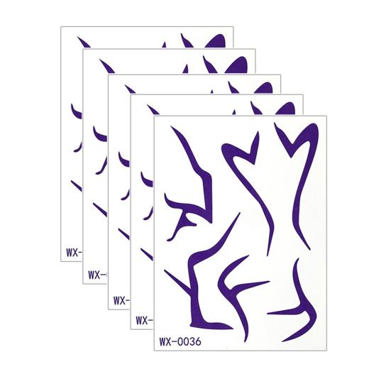 Nostalgie 5 Sheets Temporary Tattoo Stickers, Skin-Friendly Demon Energy Pattern Tattoos, Hypoallergenic Non-Irritating Stickers for Kids Adults Party A