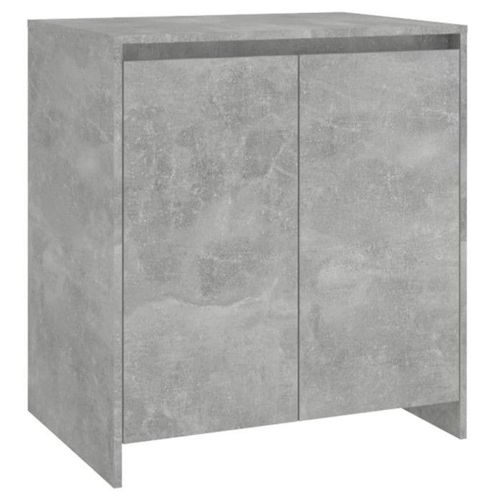 VidaXL Buffet Gris béton 70x41x75 cm Bois d'ingénierie 809741