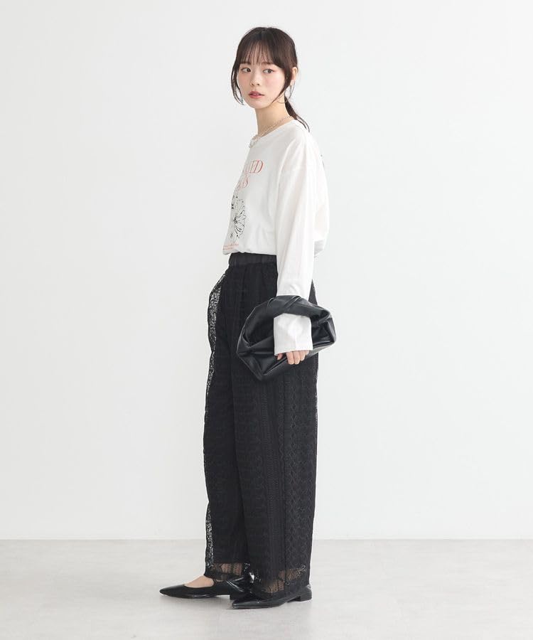 Muzyka Casual Koronka Czarny [Ziemia i Ekologia] Spodnie, Spodnie, Damskie,