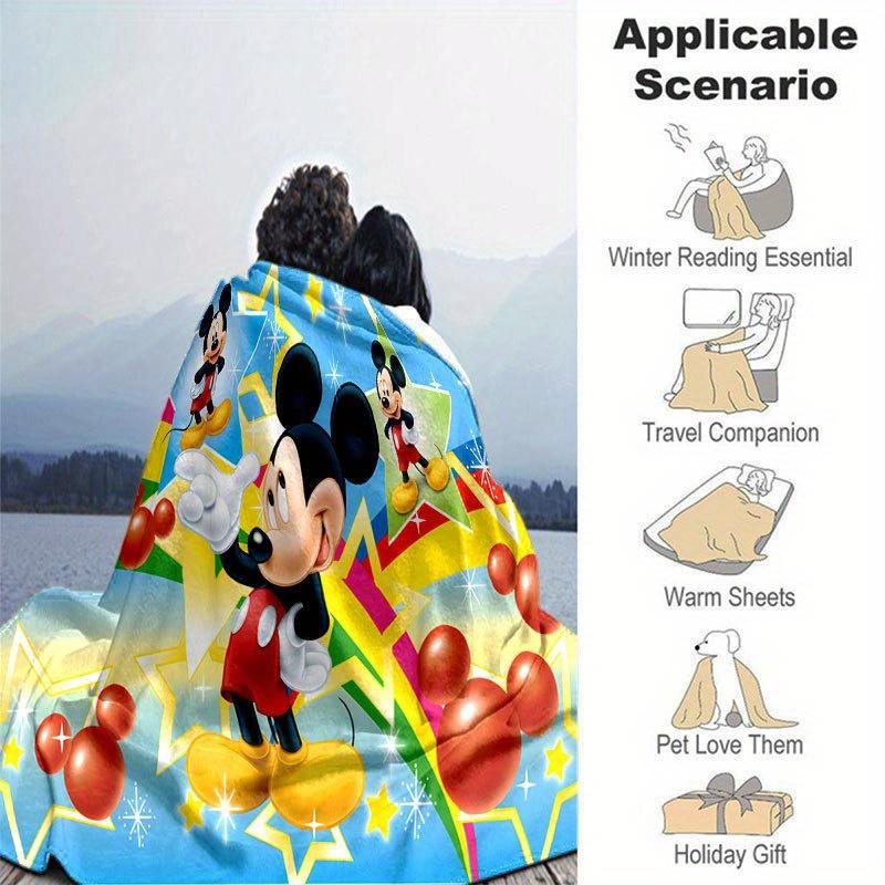 Mickey & Minnie Decke Weiche, Warme Flanell-Kuscheldecke für das Sofa, Weiche Warme Bettwäsche-Tagesdecke, Einzigartige Geschenkidee.