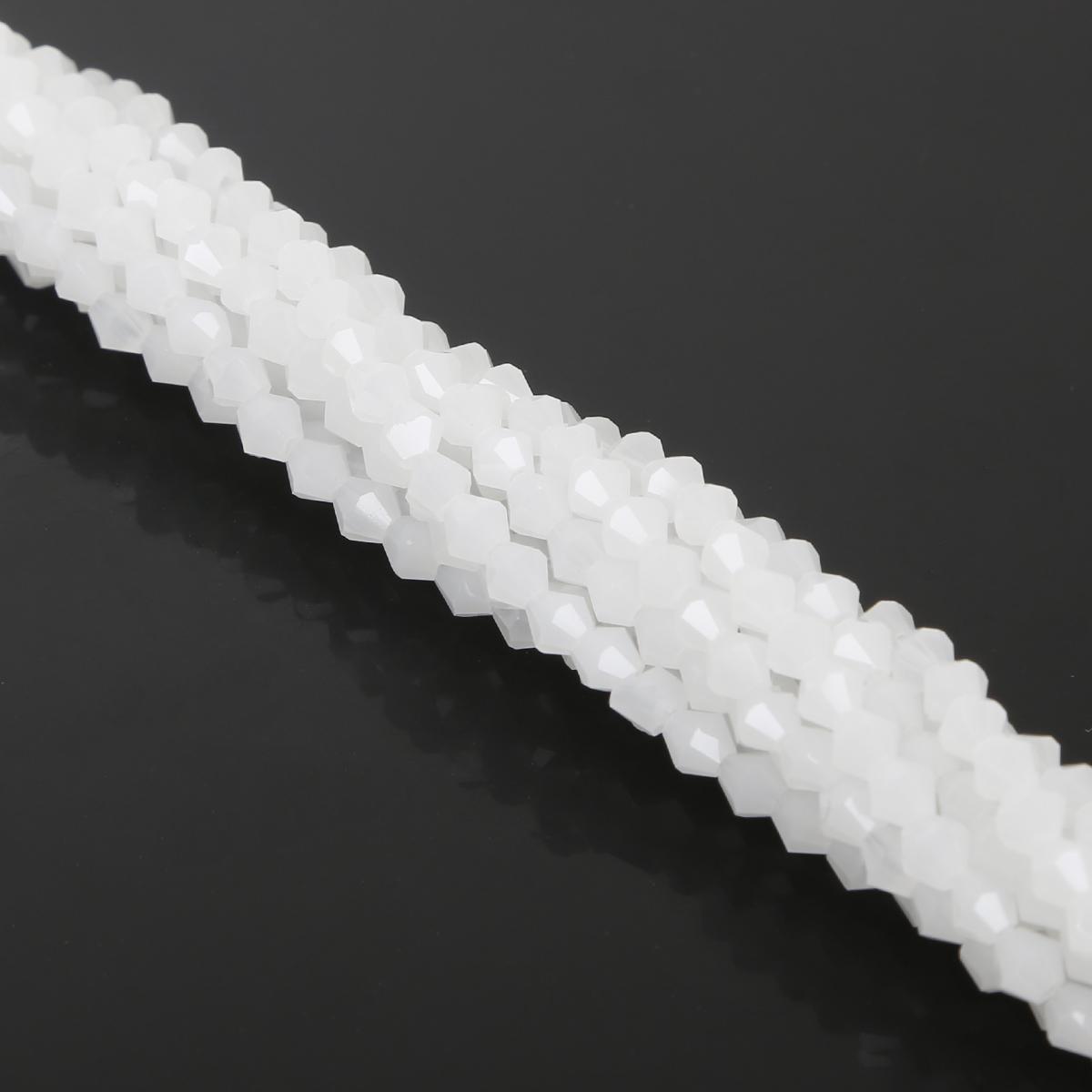 

Набор для бисероплетения. Хрустальная бусина 4mm 80pcs снег