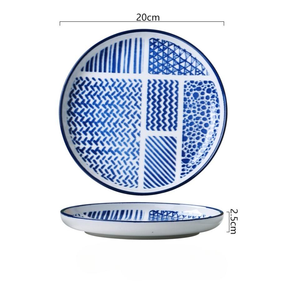 Creative Japanese Ceramic Plate Household Turnip Plate Deep Plates Shallow Plate Turnip Dish Restaurant Hotel Tableware Cooking