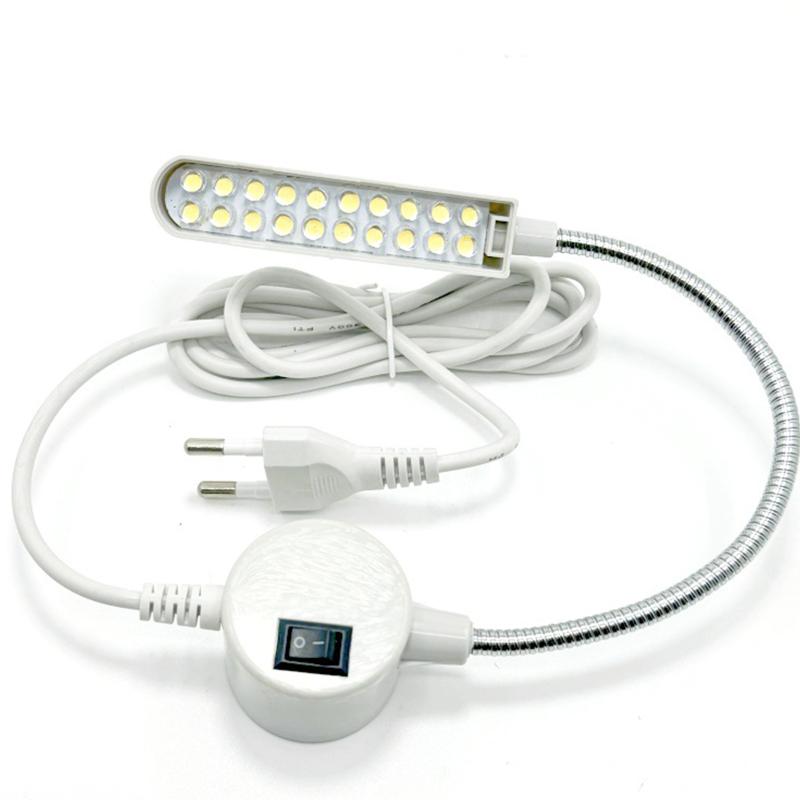 LED Sewing Machine Light Flicker Free Bright Beads Flexible Gooseneck for Daily Sewing Mending Tasks