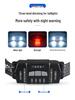 USB Rechargeable Dual Light Source Waterproof Headlamp for Night Fishing