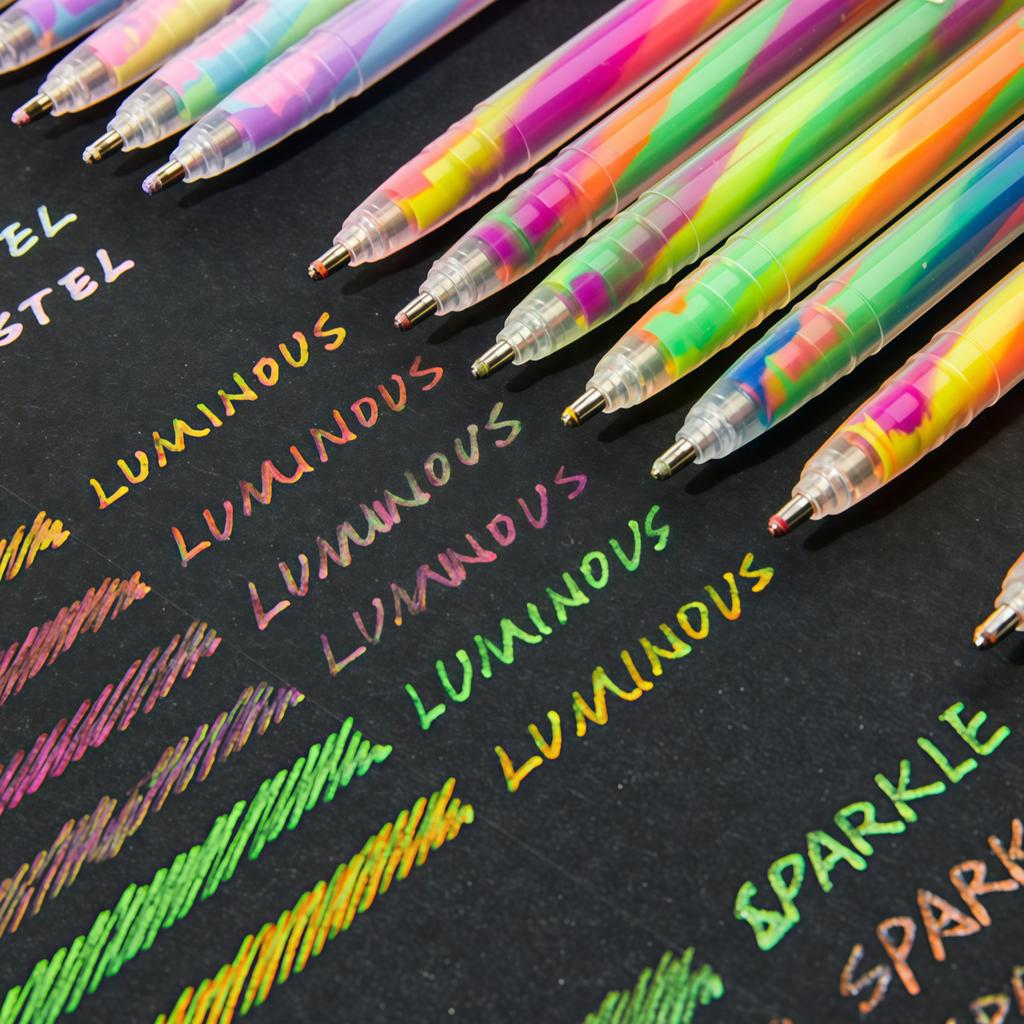 6/18Pcs Rainbow Magic Pens Multi-Color Pen Set Gradient Pens For Journaling Usedfor Art Drawing, Doodling, Greeting Card Diy