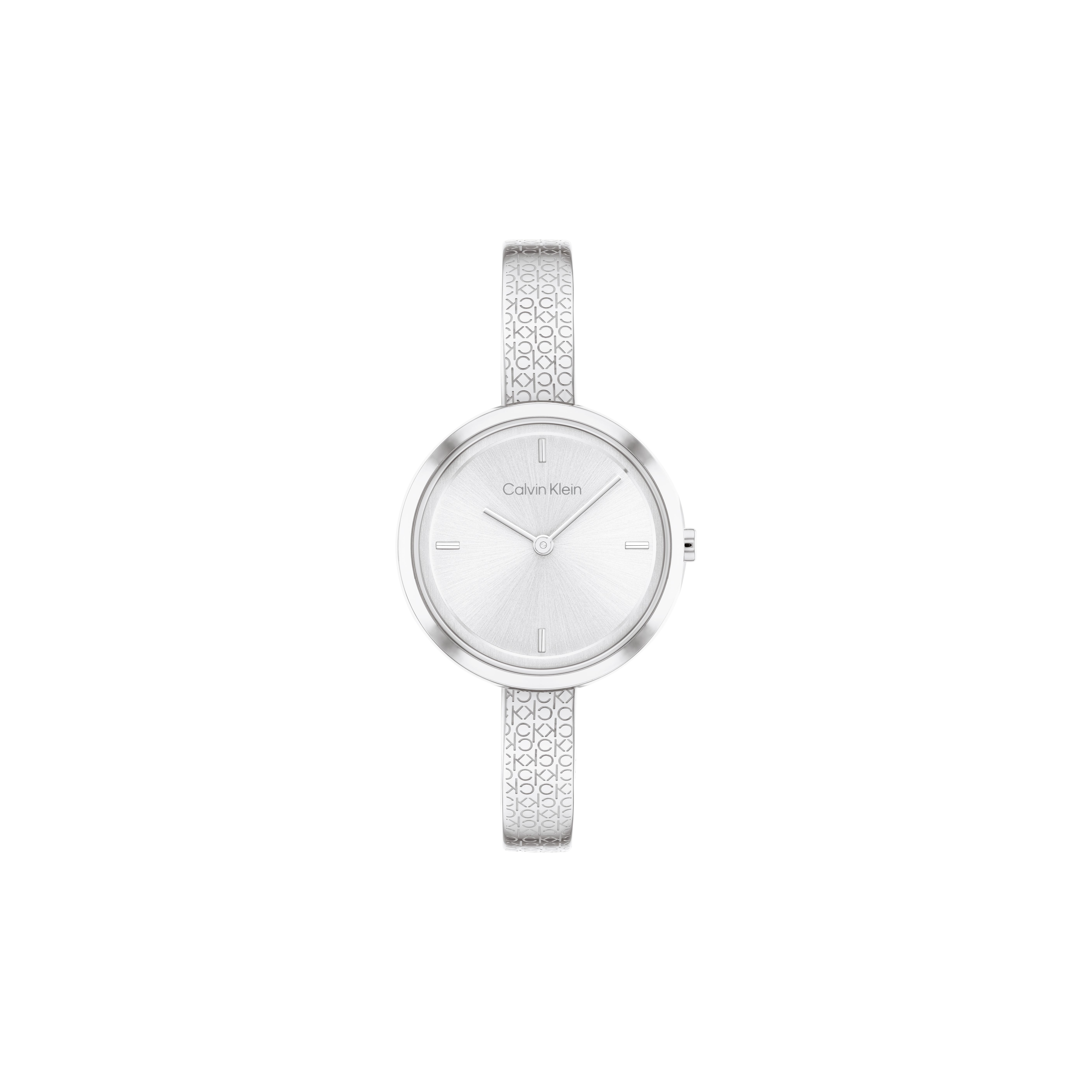 

Calvin Klein Fashion Series Watch Quartz Movement Stainless Steel Strap 30Mm Gold Dial Women watches 25200183 Silver Dial