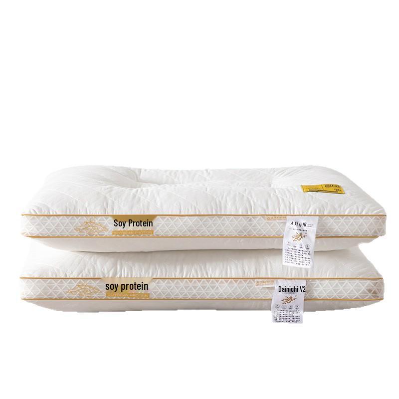 Breathable Soybean Fiber Neck Support Pillow for Comfortable Sleep