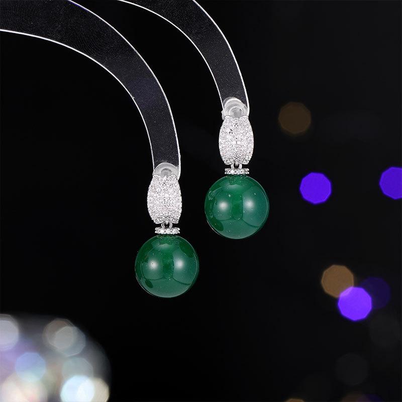 

Серьги из серебра 925 пробы, легкая роскошь, высокий класс, с крупным жемчугом, новые, модные, нишевый дизайн, темпераментные, универсальные