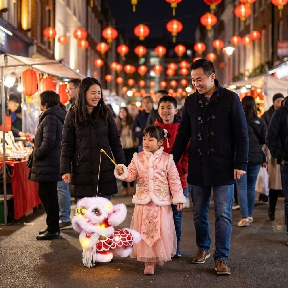 Chinese Style New Year Lion Dance Lantern Traditional Luminous Lantern Toy Festival Atmosphere