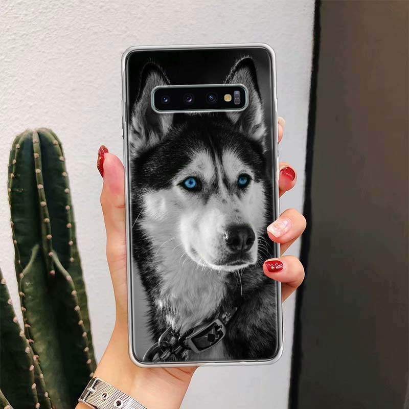 

Siberian Husky Dog For Samsung Galaxy Note 20 Ultra 20 10 Pro 9 8 Phone Case S10E S10 Plus S9 S8 + S7 Edge M21 M32 Cover Samsung S10 Plus