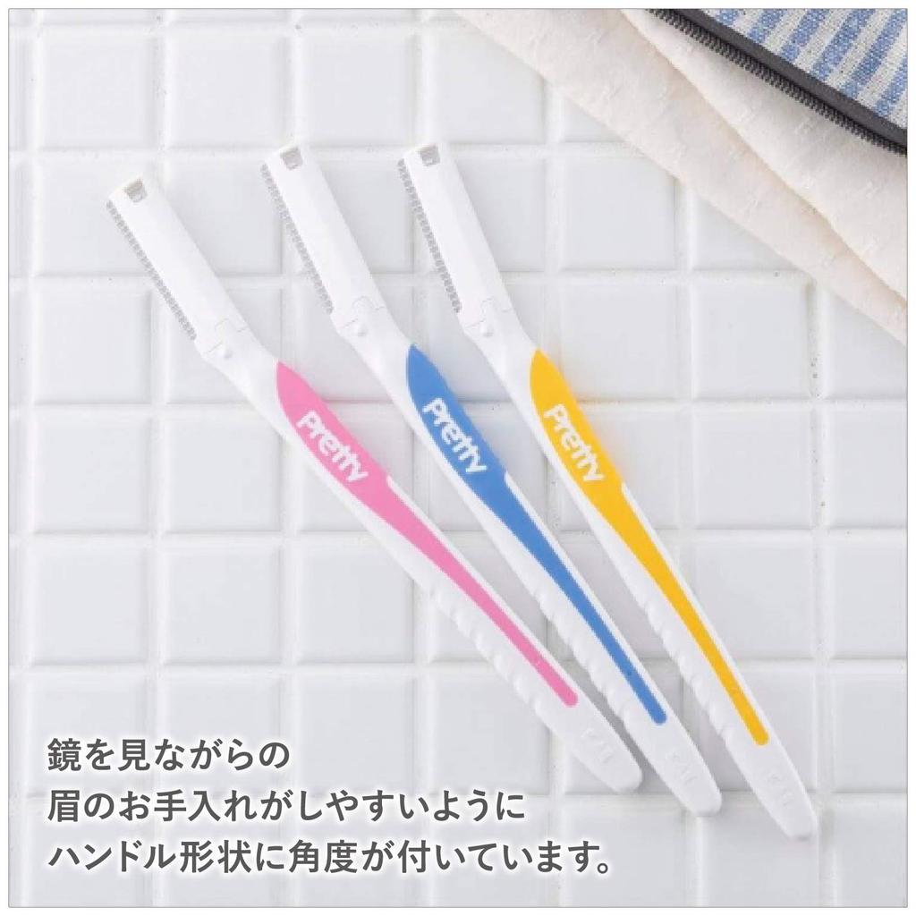 Kai Pretty Razor Blades for and Large Capacity 18+1 Women, I-Shaped L-Shaped,