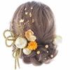 beauty Gorgeous hair accessories perfect for entrance fireworks and 20th birthday gatherings 2002h [LALALA flowers] coming-of-age ceremonies,