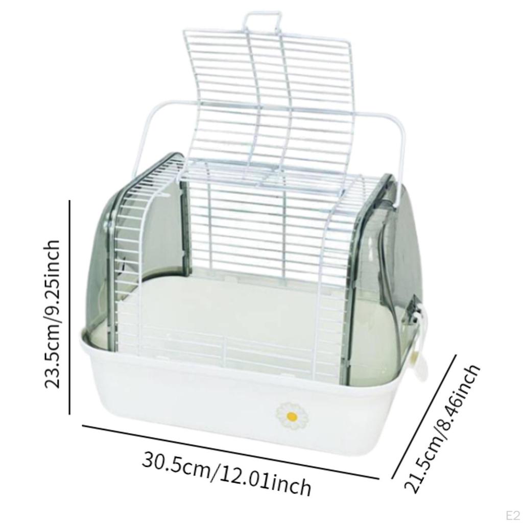 Hamster Cage Habitat Breathable Carrier Box Bird Small Pet Carry Portable for