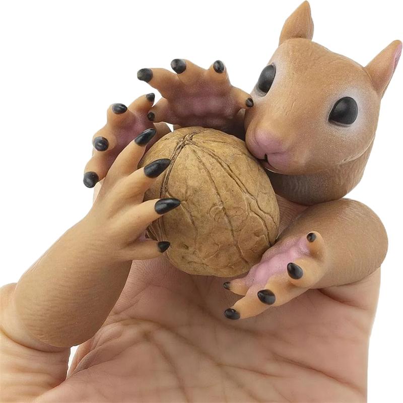1 Set Fingerpuppen Tiere Eichhörnchen Hand Finger Geschichtenpuppen Spiel Katze Welpe Panda Fingerpuppen Spielzeug Für Kinder Geschenke