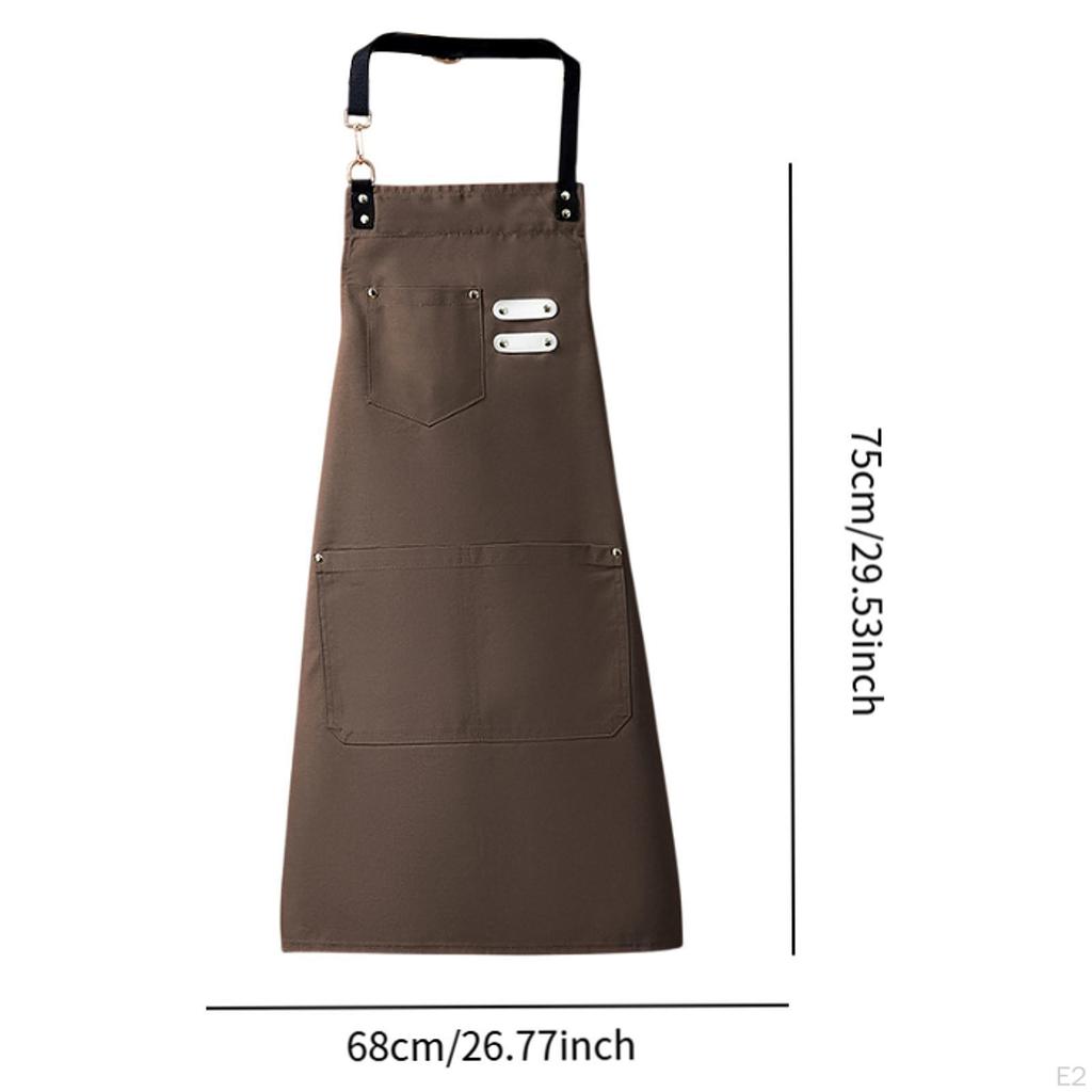Chef Bib Apron Cooking Kitchen Multifunctional Washable Women Men Adjustable for Baking Cafe