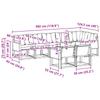 Outdoor Sofa Set with Cushions 8 pcs Natural and Black