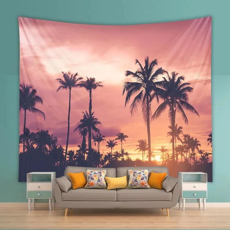 Простой пейзаж Океан Фон Гобелен Спальня Гостиная Гобелен Украшения Дома Настенный — фото 11