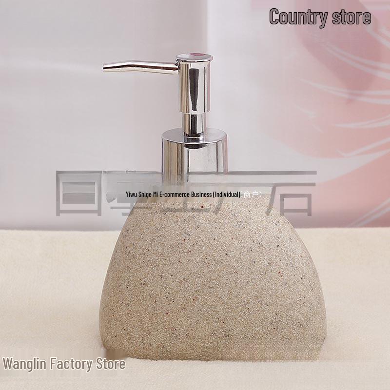 Luxuriöse Keramik-Druckflasche für Handseife, Shampoo und Duschgel