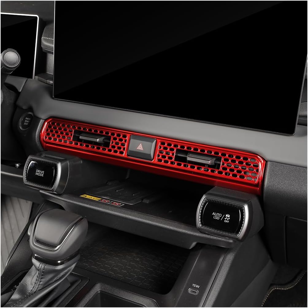 For 2026 Toyota RAV4 2PCS Center Console ABS Driving Control Panel Cover Decor Trim, 2026 RAV4 Hybrid&Plug-in Hybrid Interior Accessories-Carbon