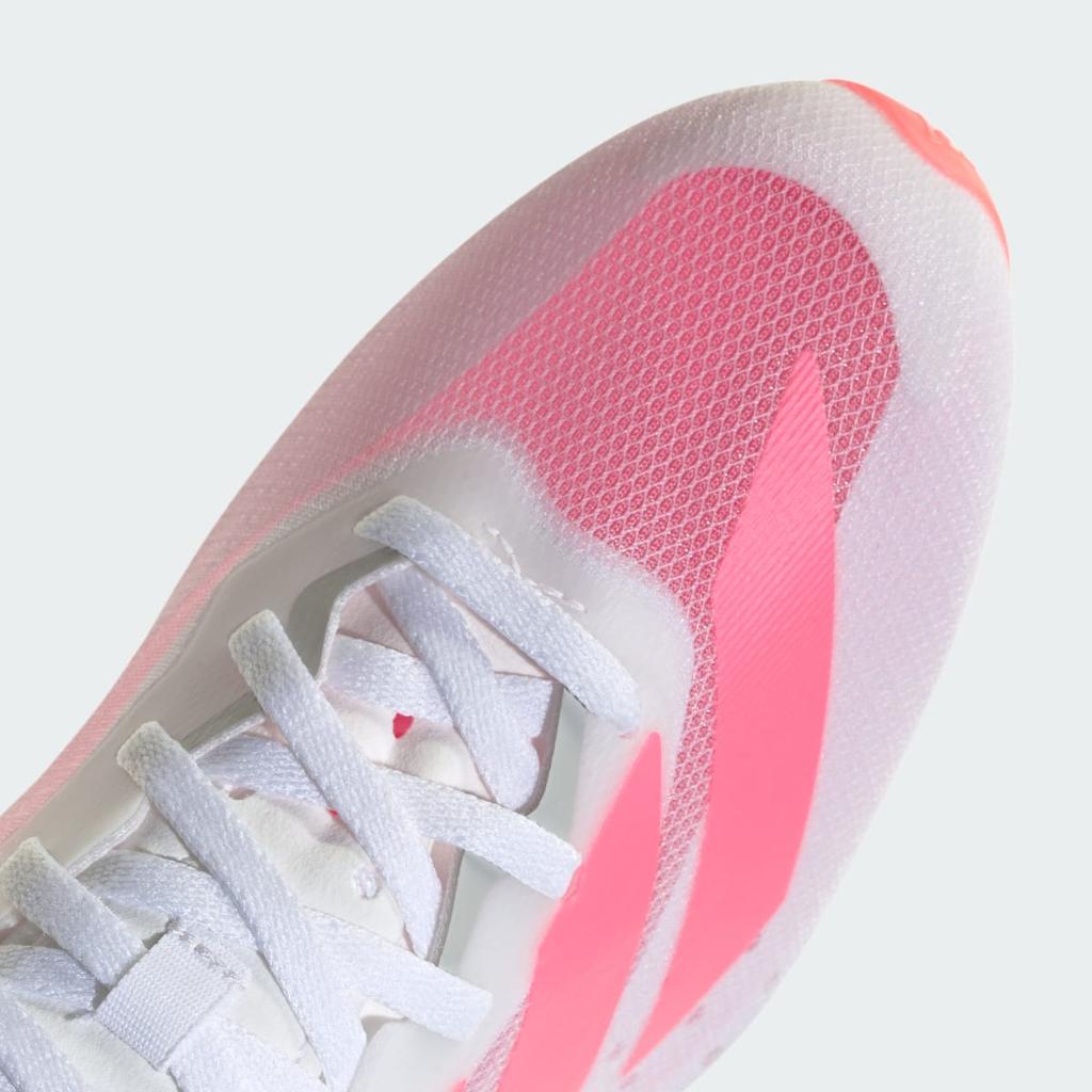 adidas ADIZERO SPRINTSTAR KI8378 Unisex Performance Sports Shoes Cloud White / Solar Turbo / Gold Metallic
