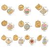 2 Stuks 304 Roestvrij Staal Bedels Emaille Lotusbloemen Zeesterren Vogels Zon Hangers Voor Diy Ketting Armband Sieraden Maken