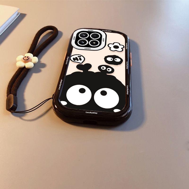 Xiaomi 17 Pro Black & White Little Coal Ball Phone Case: High-End, Full Coverage, Drop-Proof Protection.