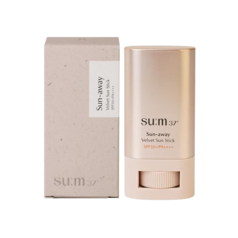 

Су:m37 Sun Away Velvet Sun Stick SPF50+ PA++++ (18 г) – Матовый солнцезащитный стик с ферментированными экстрактами / увлажняющая защита от УФ-лучей 18 g
