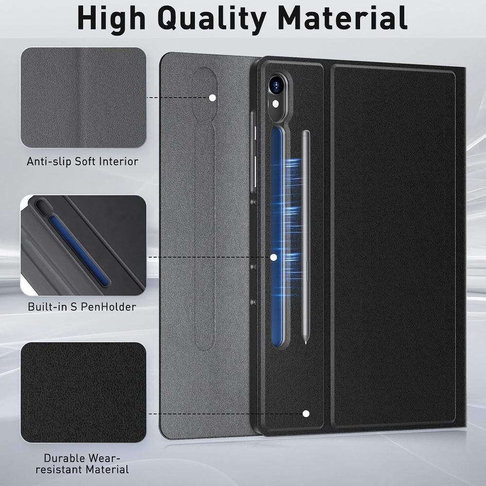 Keyboard Case for Samsung Galaxy Tab S10 Lite / S10 FE / S9 FE / S9 / S8 / S7 10.9-inch/11-inch Tablet Case with Pencil Holder