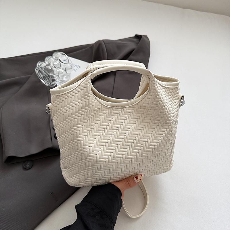 2025 Summer Woven Women's Bags, Fashionable Niche Handbags, New Messenger Bags, Large-capacity Exquisite Shoulder Bags