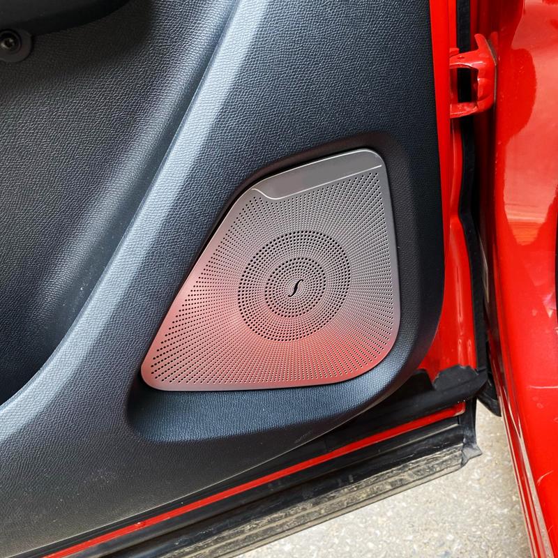 For Citroen C5 Aircross 2017- Stainless Car Door Panel Loudspeaker Pad Speaker Cover Trim Frame Sticker Moulding