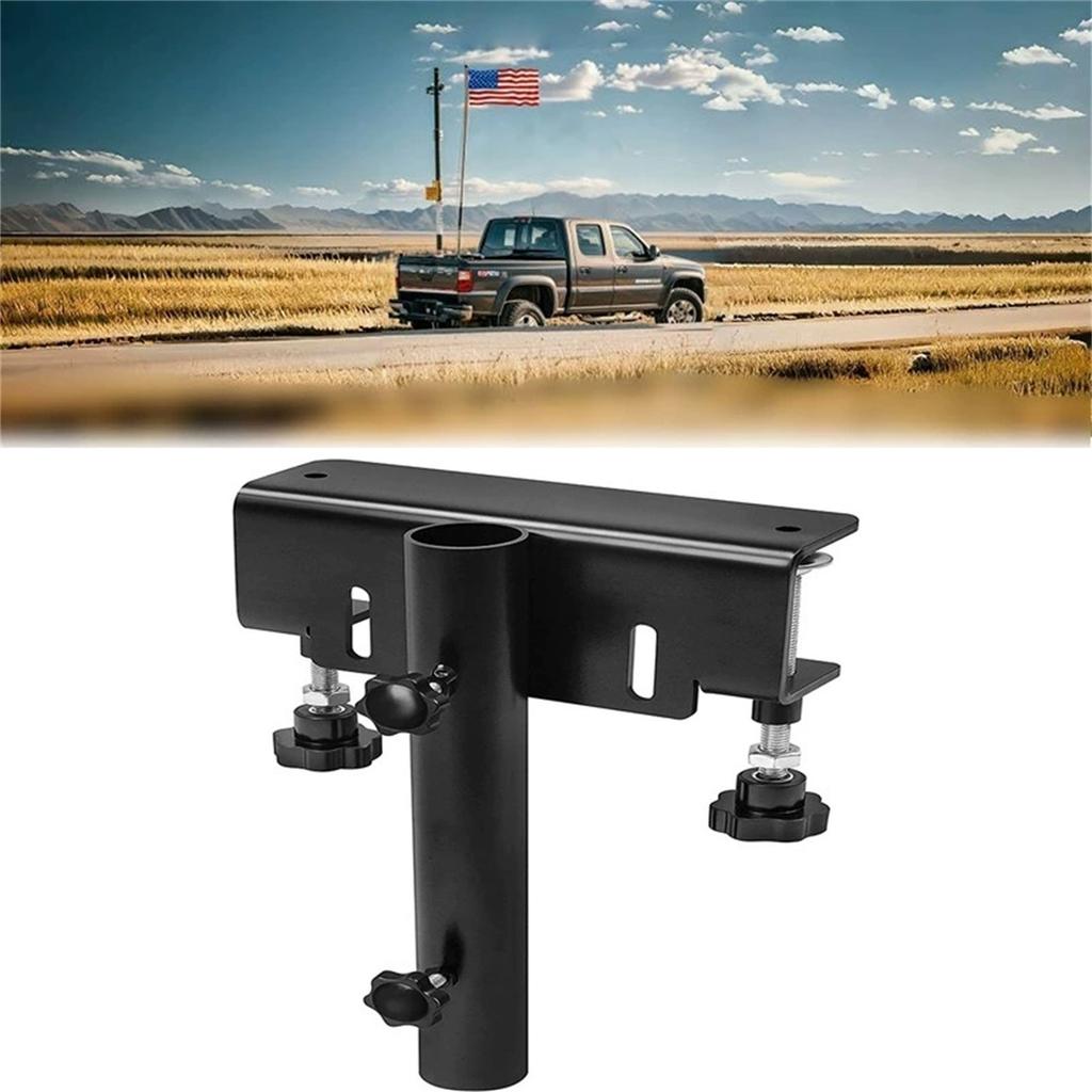 Truck Flag Pole Mount Kits, No Drilling Universal Truck Flagpole Holder fits Up to 1.5IN  Pole, 1 Pack