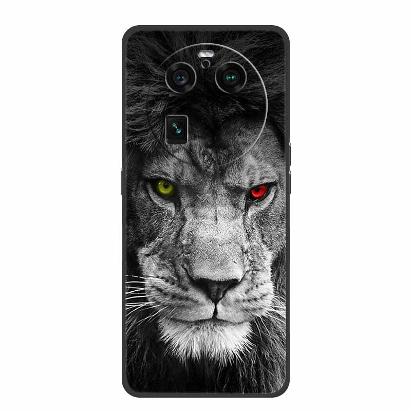 For Oppo Find X6 Pro Case Astronaut Soft Silicone Shockproof Phone Back Cover Cases for Oppo Find X6 Pro 5G Spaceman Lion Shell