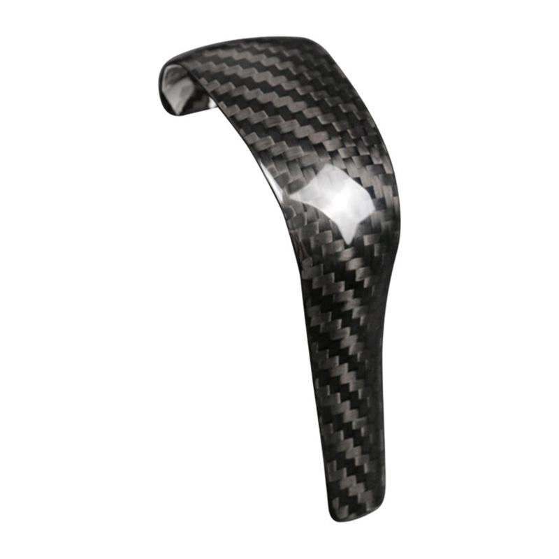 Cap de viteză din fibră de carbon reală capac decorativ pentru buton schimbător pentru Porsche Cayenne 2011 2012 2013 2014 2015 2016 2017 Accesorii