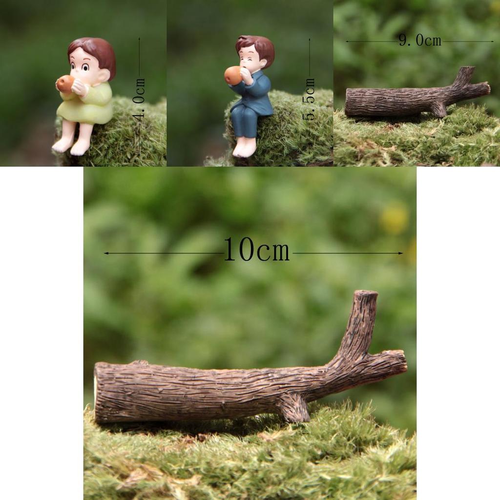 My Neighbor Totoro Anime Character Cat Girl Blowing Xun Mini Model Micro Landscape Diy Decor For Special Occasions