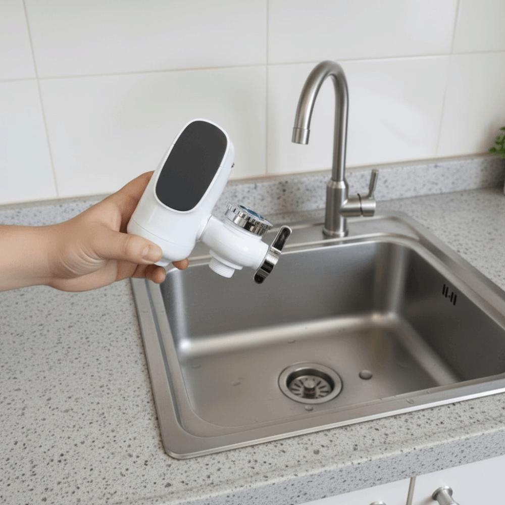 Temperature Display Tankless Heaters 3000W Fast Heating Electric Hot Water Tap Bathroom
