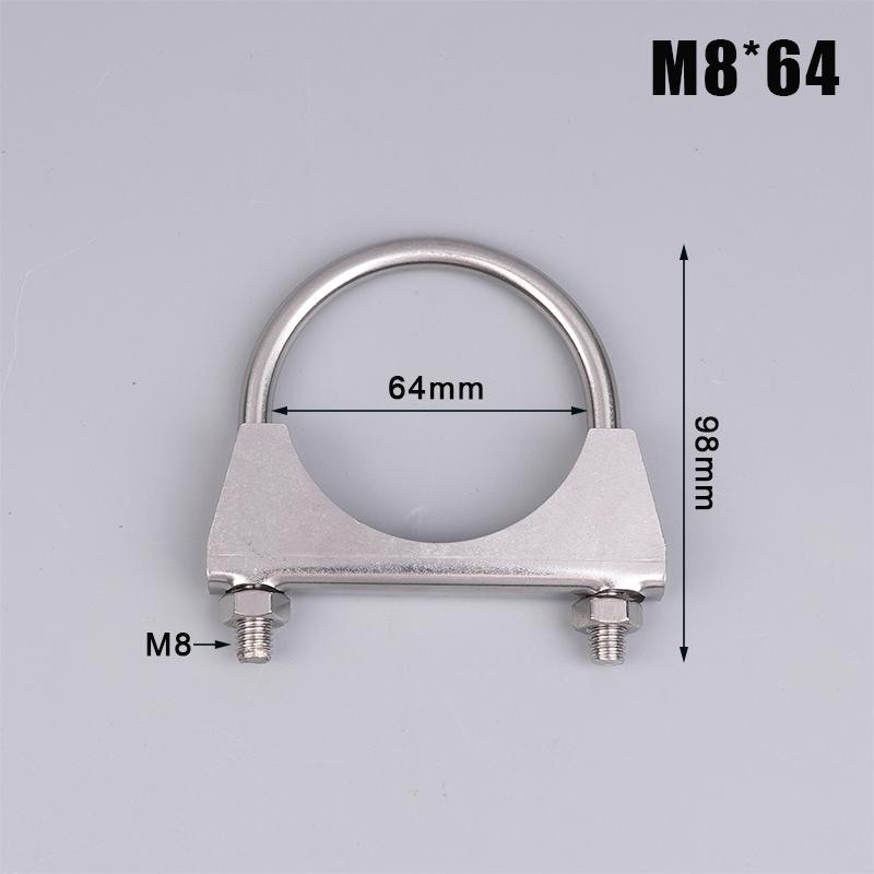 Șurub U Inox 304 Șurub Neregulat Cu Deflector Și Piuliță M8 Colier Țeavă Eșapament