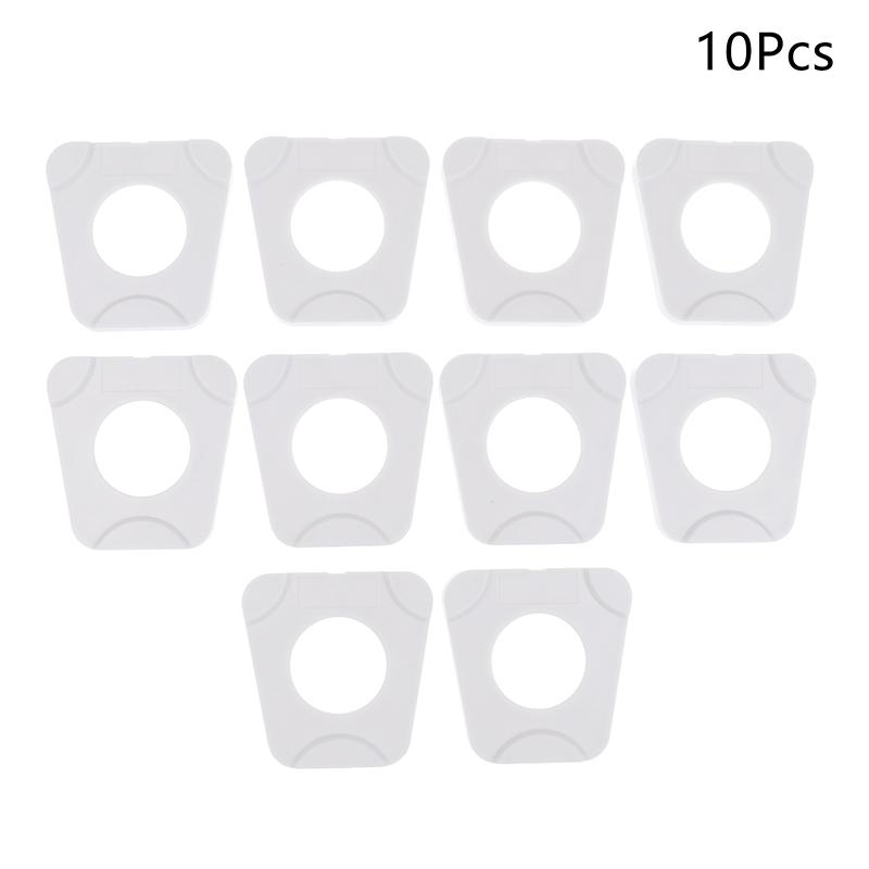 

10 шт. Стоматологические лабораторные материалы Пластиковая пластина Металлическая деталь Универсальная стоматологическая модель артикулятора Прикус Стоматологические лабораторные принадлежности 10Pcs белый