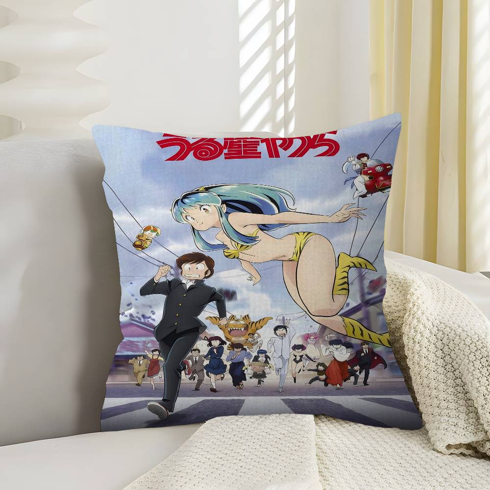 

Urusei Yatsura Аниме Наволочка мультфильм Подарок Чехол для подушки Спальня Дом Диван Стул Сиденье Декор наволочка 30x30 cm